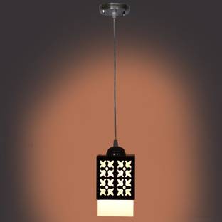 Gojeeva Wooden Hanging Lamp Without Bulb(Pack of 1) Pendants Ceiling Lamp