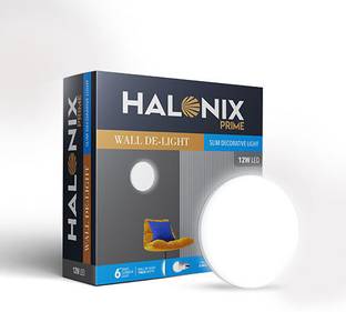 HALONIX 12W Round Wall De-Light Slim Surface downlighter Easy Push fit Installation Ceiling Light Ceiling Lamp