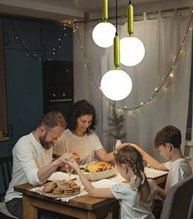 Brightlyt Round Cluster for Bedroom Hanging Light Chandelier Ceiling Lamp