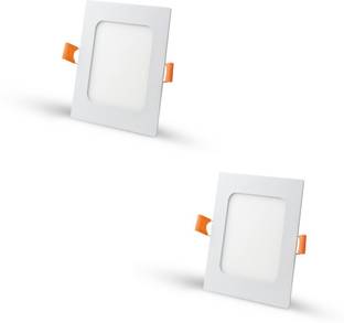 D'Mak 18 Watt LED Square False Ceiling Panel Light for POP (White, Pack of 02) Recessed Ceiling Lamp