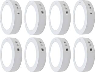 MVL 9 Watt CBL LED Ceiling Lamp Round Down Light, Ceiling Light, White Pack 0f 8 Ceiling Light Ceiling Lamp
