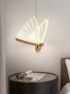 Blissbells LED Butterfly Bedside Hanging Pendant Ceiling Lamp- Warm White, Gold Pendants Ceiling Lamp