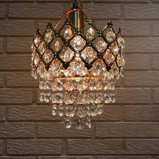 Shri Mahal Antiques Crystal Small Size Jhumar Ceiling Light For Living Room/Hall/Bed Room etc. Pendants Ceiling Lamp