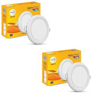 Wipro Garnet 7w Alpha Panel Round (Pack of 2 ) Recessed Ceiling Light Ceiling Lamp