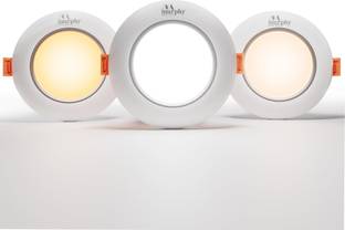 MURPHY LED 3W AURA COLOR CHANGING DOWN LIGHT(CW/NW/WW, Pack of 6) Recessed Ceiling Lamp
