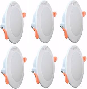 VEDRID Round 6500K 700 lm for 3 Inch Junction Box LED DownLight White Pack of 6 Recessed Ceiling Lamp