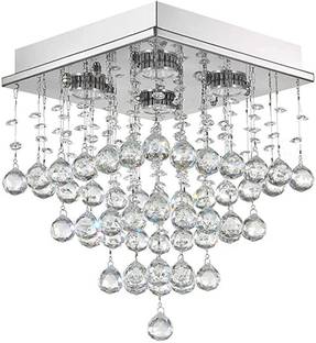 Crysta World chandelier home décor square design 18 inch Chandelier Ceiling Lamp