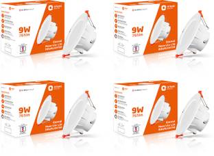 Orient Electric Downlighter 9W Pack of 4 Downlighter Ceiling Light Ceiling Lamp