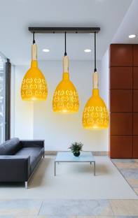 KINIS KIN-YELLOW SMILY LINEAR THAALI Cluster Pendant Light/ Cluster Ceiling Light Chandelier Ceiling Lamp