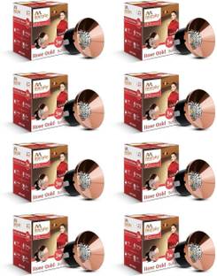 MURPHY 3W Rose Gold Finish Button LED Spot Lights | Pack of 8 | Warm White Spot Light Spot Light Ceiling Lamp