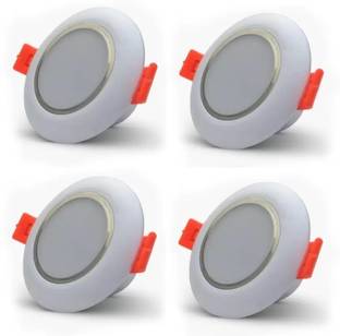 Nightstar 3 Watt White Deep Junction Box Conceal Down Light 4 Pcs Ceiling Light Ceiling Lamp