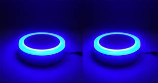 HBX LED Wall/Ceiling Surface Light 6 Watt (3+3) Dual 3D Light Color BLUE/White, 2 Surface Ceiling Light Ceiling Lamp