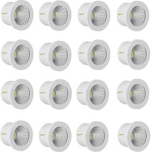 GALAXY 1 Watt LED COB Spot Light (Warm Light) round pack of 16 Recessed Ceiling Lamp