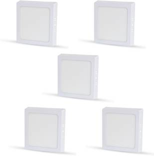 D'Mak 22 Watt Square LED Surface Mounted Panel Light, Cool White Mounted Panel Cool White Pack Of 05 Recessed Ceiling Light Ceiling Lamp