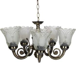 VAGalleryKing Different Design Indian 5 Glass Jhumar Chandelier Ceiling Lamp