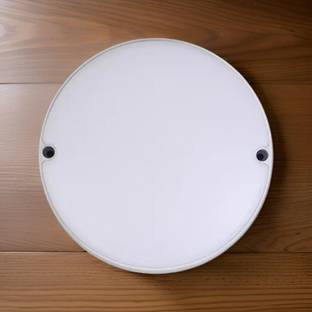 Hybrix LED Indoor/Outdoor Round Shape Bulkhead Waterproof Light (12 WATT) Cool White, 1 Surface Ceiling Light Ceiling Lamp