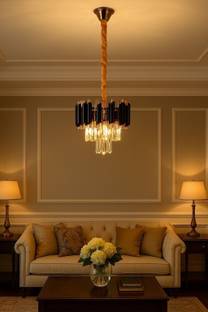 DECODELIGHT HOME Premium & Luxury | Warm White | 3 Ft Tall | Elegant Chandelier Ceiling Lamp