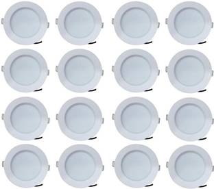 BENE 7w Round Ceiling Light , Color of LED Blue (Pack of 16 Pcs) Recessed Ceiling Light Ceiling Lamp