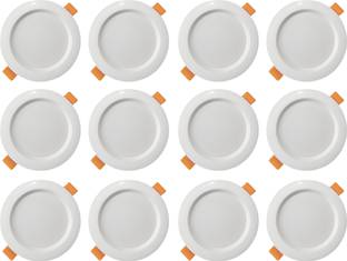 MVL 10-Watt LED Ceiling Conceal Panel Down Light White Round Pack of 12 Ceiling Light Ceiling Lamp