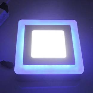 GALAXY 12 watt 6+3 surface Light Square Blue & White 3 Step light pack of 1 - No False Ceiling Required (1 year Warranty) Recessed Ceiling Lamp