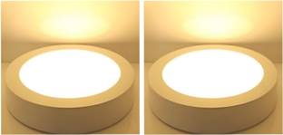 MVL MVL LED 6W CBL Round Surface Down Light, Pack of 2, Warm White Ceiling Light Ceiling Lamp