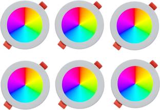 MNLight 9 watt down Light 3-1 Mini Indora Light pack of 6 ( multi color) Ceiling Light Ceiling Lamp
