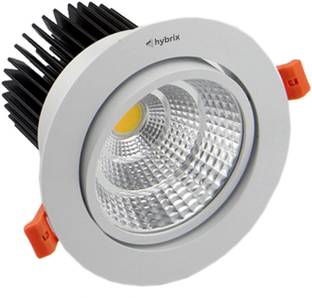 Hybrix LED (9 WATT) COB Spot Light, Down Light, Ceiling light, COB Light, Elegant Aluminum Body, 40° Adjustable, BridgeLux Optical COB, Natural Warm White Light Color Cob Light Ceiling Lamp