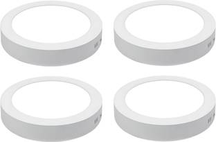 MVL MVL 15 Watt Round LED Ceiling Surface Panel Light (White, Pack of 4) Ceiling Light Ceiling Lamp