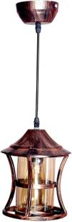 GENREE Italian Style Metal and Glass Hanging Light Pendant Light for Ceiling to Decor Pendants Ceiling Lamp