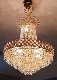 Shri Mahal Antiques Crystal Big Size Jhumar Ceiling Light For Living Room/Hall/Bed Room Chandelier Ceiling Lamp