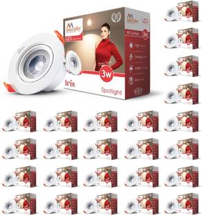 MURPHY 3W Iris LED Adjustable Spot Downlight | Warm White Pack of 25 Ceiling Light Ceiling Lamp