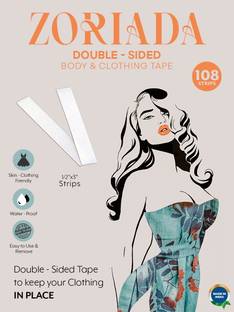 ZORIADA Double Sided Transparent Medium Double Sided Skin Tape (Manual)