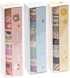 Sannu Multi Design 30 Rolls Washi Tape Set - 15mm Wide, Colorful Flower Style Design Washi Tape set Decoration tape (Manual)