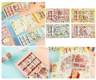 WONDER CREATURES 10 cm 10*10 WASHI TAP Self Adhesive Sticker