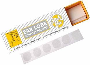 SLICKFIX Ear Lobe Tape/Invisible Ear Lobe Support Patch for Heavy Earrings Rounded Plastic Tape (Manual)
