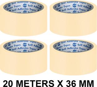 VCR Masking Tape - 20 Meters in Length 36mm / 1.5" Width - 4 Rolls Per Pack Masking Tape - 20 Meters in Length 36mm / 1.5" Width - 4 Rolls Per Pack Handheld Masking Tape (Manual)