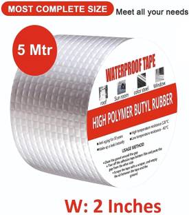 Nivrutti Waterproof Rubber Tape for Leakage Repair, Hot & Cold Temperature Aluminium Foil Tape, Perfect for Sealing, Leakage, Crack, Metal & Pipe Etc Duct Tape (Manual)