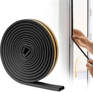 Bellveen D Shaped Self-Adhesive Epdm Doors and Windows Foam Seal Strip 10 cm Single Sided Tape