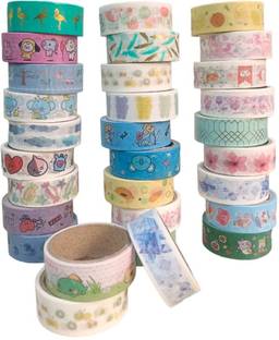 KraftHail Washi Tape Set For Kids | Washi Tape Decorative Masking Tape No Dispenser Washi Tape (Manual)
