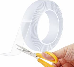 NYALENTERPRISE Double Sided TRANSPARENT TAP TRANSPARENT TAP (Manual)