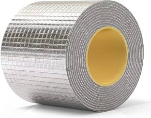 SEASPIRIT Self Adhesive Large Aluminium Foil Tapes, Water Proof Aluminium Foil Tape 100 m Single Sided Tape