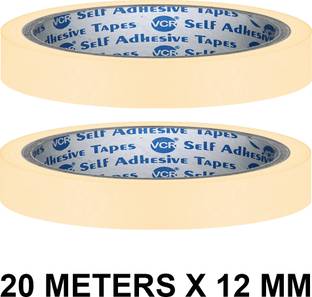 VCR Masking Tape - 20 Meters in Length 24mm / 1" Width - 2 Rolls Per Pack Masking Tape - 20 Meters in Length 24mm / 1" Width - 2 Rolls Per Pack Handheld Masking Tape (Manual)