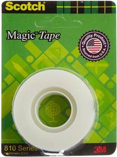 Scotch Super series Magic Tape - The Original Matte-Finish Invisible Tape by 3M (1 Roll, Width 1.9cm Length 32.9m) Tape Refill (Manual)