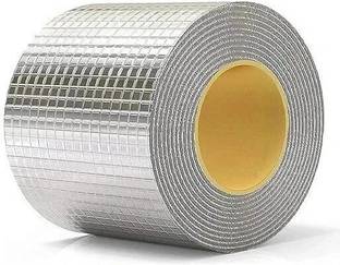 Maahixa Self Adhesive Aluminium foil tape waterproof Roof Leak, Surface crack, Window Sill Gap, Pipe Rupture, Boat Sealing, Duct-Tape (4 inch) (Manual)