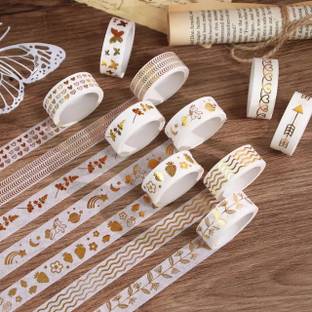 triple paper Single Sided Washi Tape DIY Design for Kids, Best for Journal, Art & Craft Handheld Printed Masking Tape (Manual)