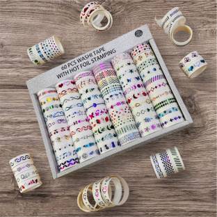 CRAFTY CUDDLE SINGLE SIDED WASHI TAPE WITH HOT FOIL STAMPING (Manual)