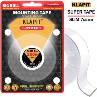 KLAPiT Super Tape - SLIM 7m Heavy Duty Double-Sided Mounting Tape (Manual)