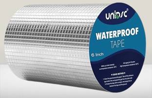 UNIDSC Waterproof Adhesive Aluminum Foil Tape Sealing Butyl Rubber Tape 15cm/6inch x 5m Super Strong Butyl Sealant Sticky Tape Dispenser Dispenser Aluminum Foil Tape (Manual)