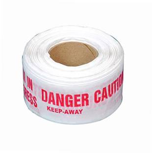 Implemental Caution/Work in Progress/Danger Barricade Tape 3 Inches (100 Mtr Roll) Roll Cello Tape (Manual)