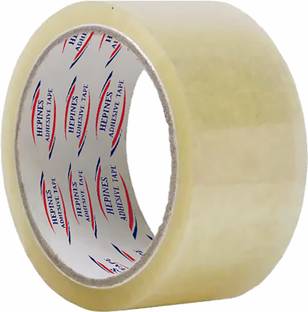 HEPINES HEPINES 2 Inch 65 Meter Pack of 1, Transparent Tape, Self Adhesive Packing Tape Manual Dispenser Transparent BOOP Cello Tape, Self Adhesive High-Strength Packing Tap (Manual)